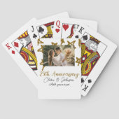 Jeu De Cartes Mariage Anniversaire ajouter nom année image or ét (dos)
