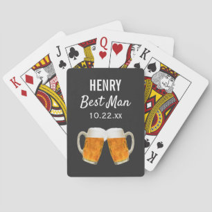 Jeu De Cartes Mariage Best Man Favor Bière Bravo