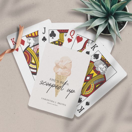 Jeu De Cartes Mariage Chic Moderne Aquarelle Glace