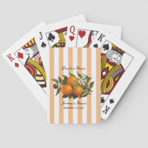 Jeu De Cartes Mariage Citron Orange Méditerranéen Italien