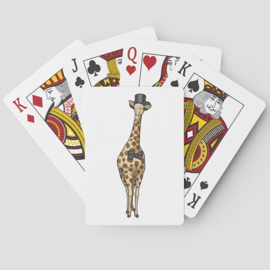 Jeu De Cartes Mariage de ruban Giraffe Groom (dos)