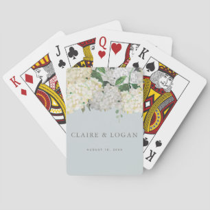 Jeu De Cartes Mariage Dusty Blue Hydrangea