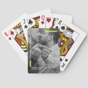 Jeu De Cartes Mariage Enregistrer la photo Date Jouer aux cartes