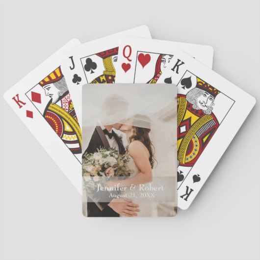 Jeu De Cartes Mariage Guestbook Alternative, Mariage jouer (dos)