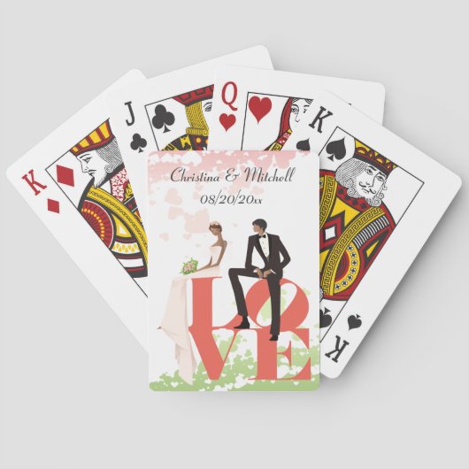 Jeu De Cartes Mariage Love Playing Cards (AA) (dos)