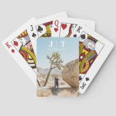 Jeu De Cartes Mariage Personnalisé Faveur Monogramme Jouer Carte (dos)