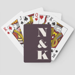 Jeu De Cartes Mariage personnalisé sur le thème de la prune d'hi