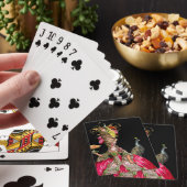Jeu De Cartes Marie Antoinette avec gâteaux et paon (In Situ)