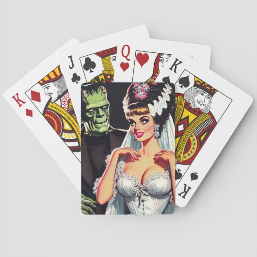 Jeu De Cartes Mariée d'horreur vintage (dos)