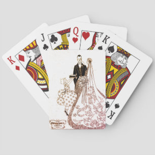Jeu De Cartes Mariée et fille des années 1920