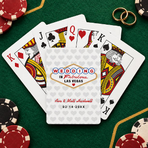 Jeu De Cartes Mariés dans le fabuleux Las Vegas Cœurs Gris