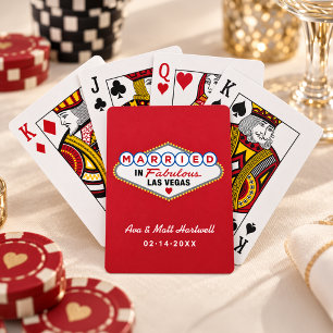 Jeu De Cartes Mariés dans le fabuleux Las Vegas Rouge