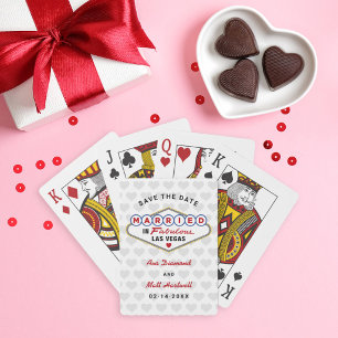 Jeu De Cartes Mariés lors d'un mariage fabuleux à Vegas, Enregis