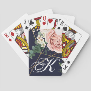 Jeu De Cartes Marine géométrique personnalisée de jardin de
