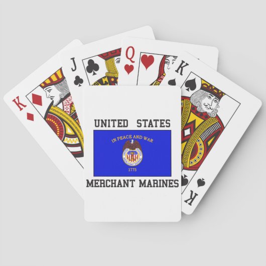 Jeu De Cartes Marine marchande des USA (dos)