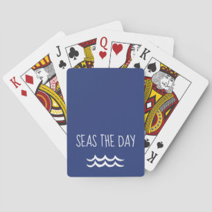 Jeu De Cartes Marine Mer Bleue le jour Vagues Nautique
