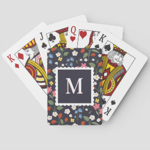 Jeu De Cartes marine monogrammée