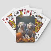 Jeu De Cartes Marionnette dalmate Automne Citrouille délice (dos)