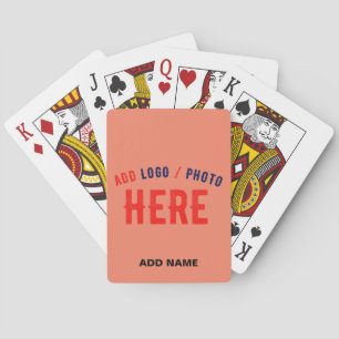 JEU DE CARTES MARQUE MODERNE MODERNE CORAL ORANGE VÉRIFIÉE