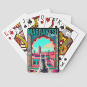 Jeu De Cartes Marrakech Maroc Chat Voyage Tourisme Souvenir (dos)