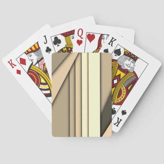 Jeu De Cartes Marron monochrome moderne (dos)