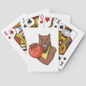 Jeu De Cartes Mascotte de basket-ball sauvage Fierce (dos)
