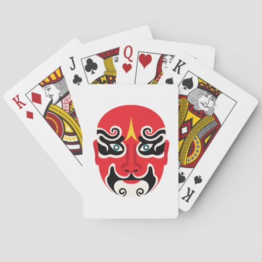 Jeu De Cartes Masque d'opéra chinois (dos)