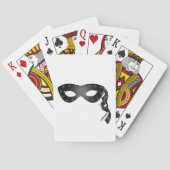 Jeu De Cartes Masque noir élégant avec dentelle florale (dos)