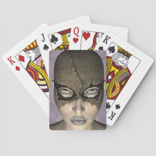 Jeu De Cartes Masque pointu Masque Femme Visage Changeable Coule