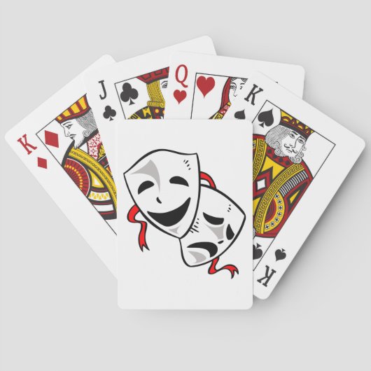 Jeu De Cartes Masques de drame (dos)