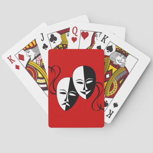 Jeu De Cartes Masques Thespian (dos)
