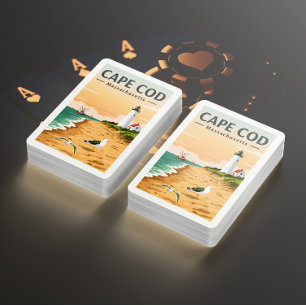 Jeu De Cartes Massachusetts de Cape Cod vintage