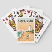 Jeu De Cartes Massachusetts de Cape Cod vintage (dos)