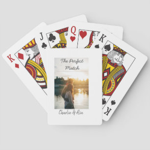 Jeu De Cartes match parfait photo couple mariage moderne ajouter