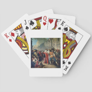 Jeu De Cartes Mathieu Mole arrêté par la foule parisienne