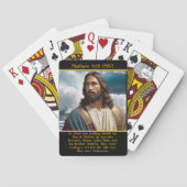 Jeu De Cartes Matthieu 4:18 Jésus réfléchit par Ocean AI Art (dos)
