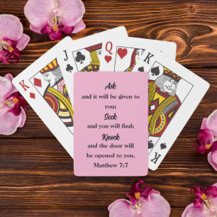 Jeu De Cartes Matthieu 7:7 Verset biblique Poser Poser Chercher 