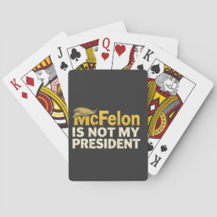 Jeu De Cartes McFelon N'Est Pas Mon Président Trump Patriotique