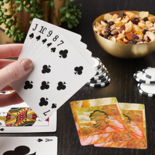 Jeu De Cartes Médaillon de style italien vintage