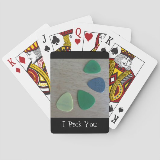 Jeu De Cartes Médiums de guitare (dos)