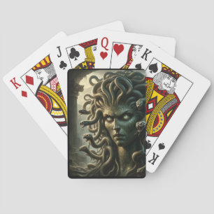 Jeu De Cartes Medusa Stare de la mort Tête des serpents
