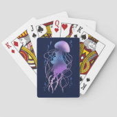 Jeu De Cartes Méduse Éthérée Violet Bleu (dos)