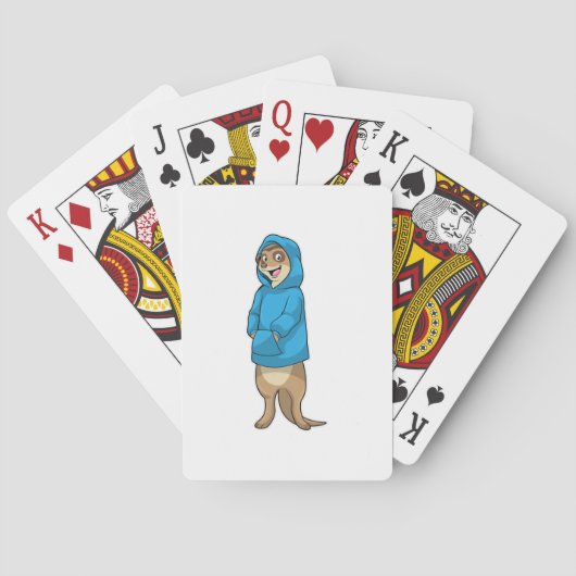 Jeu De Cartes Meerkat avec Sweat - shirt à capuche (dos)
