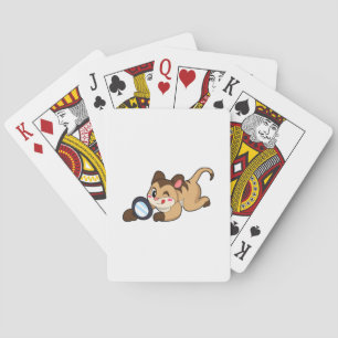 Jeu De Cartes Meerkat avec verre grossissant