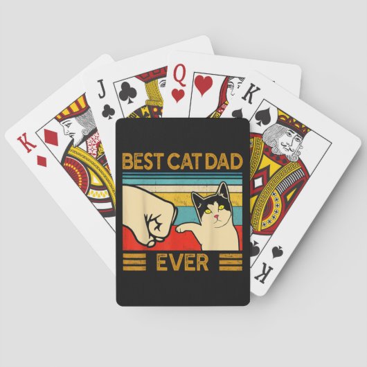 Jeu De Cartes Meilleur Chat Papa Jamais Drôle Chat Papa (dos)