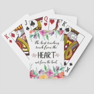 Jeu De Cartes Meilleur enseignant Appréciation devis cadeau Merc