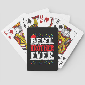Jeu De Cartes Meilleur Frère Jamais Drôle Feu de Noël Famille Lu