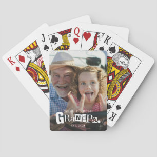 Jeu De Cartes Meilleur Grand-Père du Monde Établi Cadeau Pour Gr