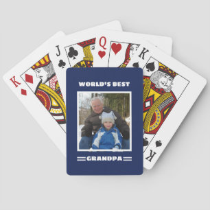 Jeu De Cartes Meilleur grand-père du monde Photo personnalisée
