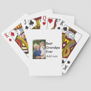 Jeu De Cartes Meilleur grand-père jamais ajouter photo nom class